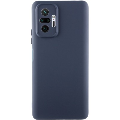 Чохол TPU GETMAN Liquid Silk Full Camera для Xiaomi Redmi Note 10 Pro / 10 Pro Max Синій / Midnight Blue