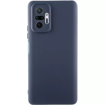 Чохол TPU GETMAN Liquid Silk Full Camera для Xiaomi Redmi Note 10 Pro / 10 Pro Max Синій / Midnight Blue