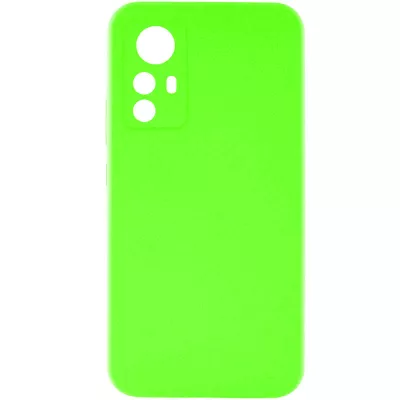 Чохол TPU GETMAN Liquid Silk Full Camera для Xiaomi Redmi Note 12S Салатовий / Neon Green
