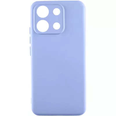 Чохол TPU GETMAN Liquid Silk Full Camera для Xiaomi Redmi Note 13 4G Бузковий / Light purple