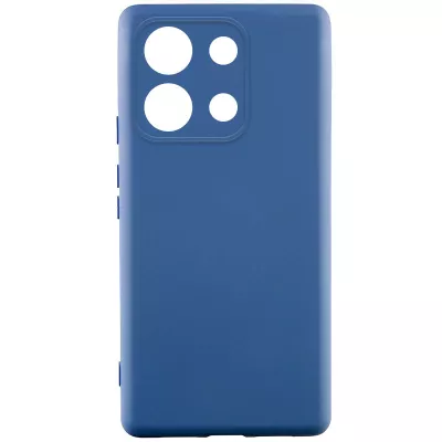 Чохол TPU GETMAN Liquid Silk Full Camera для Xiaomi Redmi Note 13 4G Синій / Navy Blue