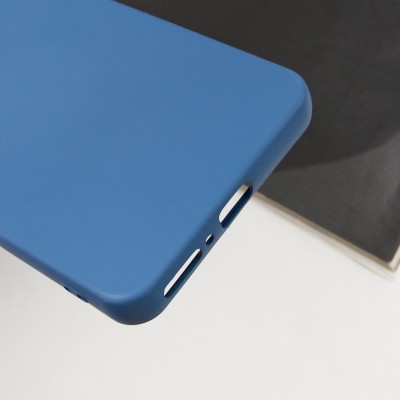 Чохол TPU GETMAN Liquid Silk Full Camera для Xiaomi Redmi Note 13 4G Синій / Navy Blue
