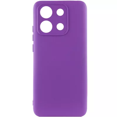 Чохол TPU GETMAN Liquid Silk Full Camera для Xiaomi Redmi Note 13 4G Фіолетовий / Purple
