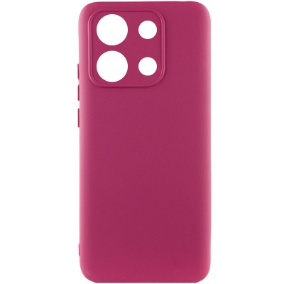 Чохол TPU GETMAN Liquid Silk Full Camera для Xiaomi Redmi Note 13 Pro 4G Бордовий / Marsala