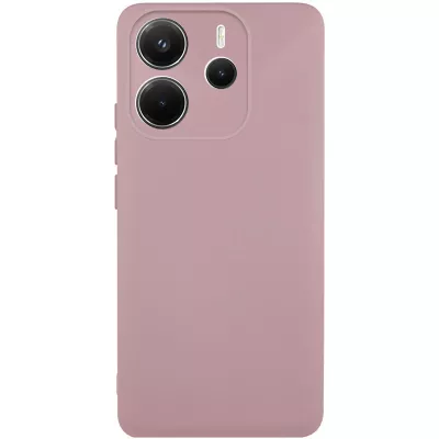 Чохол TPU GETMAN Liquid Silk Full Camera для Xiaomi Redmi Note 14 4G (Int. version) Рожевий / Pink Sand
