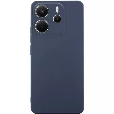 Чохол TPU GETMAN Liquid Silk Full Camera для Xiaomi Redmi Note 14 4G (Int. version) Синій / Midnight blue