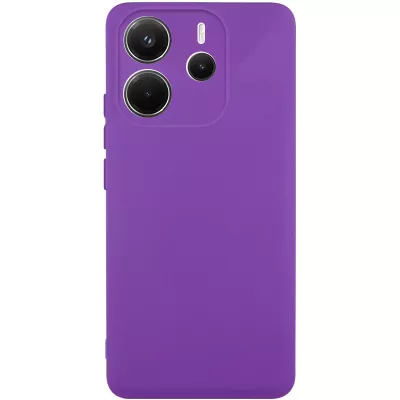 Чохол TPU GETMAN Liquid Silk Full Camera для Xiaomi Redmi Note 14 4G (Int. version) Фіолетовий / Purple