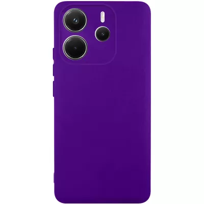 Чохол TPU GETMAN Liquid Silk Full Camera для Xiaomi Redmi Note 14 4G (Int. version) Фіолетовий / Ultra Violet