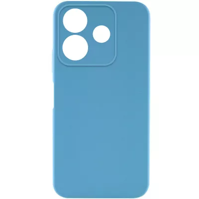 Чохол TPU GETMAN Liquid Silk Full Camera для Xiaomi Redmi Note 14 5G Блакитний / Blue