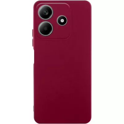 Чохол TPU GETMAN Liquid Silk Full Camera для Xiaomi Redmi Note 14 5G Бордовий / Marsala