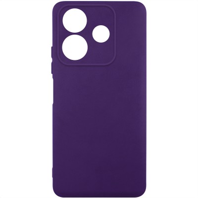 Чохол TPU GETMAN Liquid Silk Full Camera для Xiaomi Redmi Note 14 5G Темно фіолетовий / Dark Purple