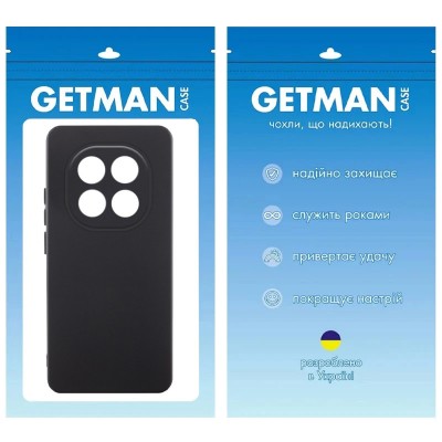 Чохол TPU GETMAN Liquid Silk Full Camera для Xiaomi Redmi Note 14 Pro 5G Чорний / Black