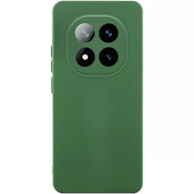 Чохол TPU GETMAN Liquid Silk Full Camera для Xiaomi Redmi Note 14 Pro+ 5G Зелений / Dark green