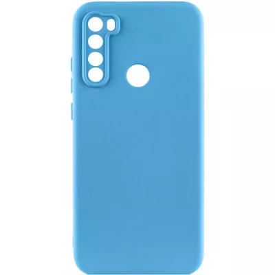 Чохол TPU GETMAN Liquid Silk Full Camera для Xiaomi Redmi Note 8T Блакитний / Blue