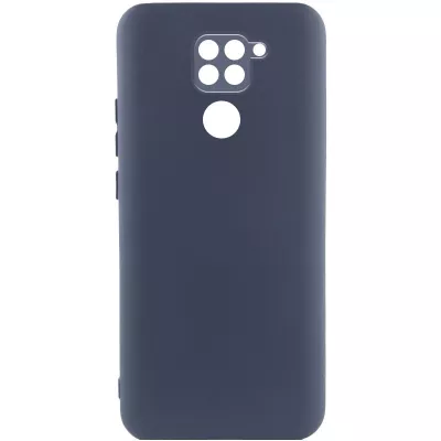 Чохол TPU GETMAN Liquid Silk Full Camera для Xiaomi Redmi Note 9 / Redmi 10X Синій / Midnight Blue