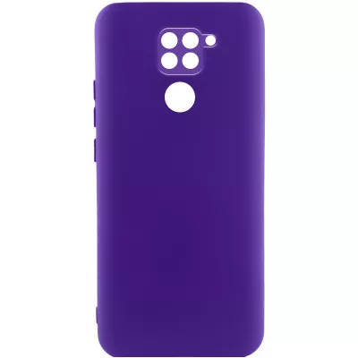 Чохол TPU GETMAN Liquid Silk Full Camera для Xiaomi Redmi Note 9 / Redmi 10X Фіолетовий / Ultra Violet