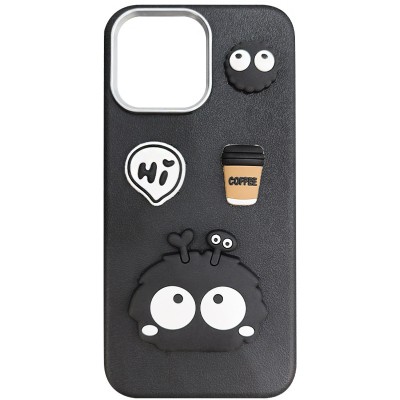 Чохол TPU Leather Toys для Apple iPhone 12 Pro Max / 13 Pro Max (6.7") Monster / Black Чохол TPU Leather Toys для Apple iPhone 12 Pro Max / 13 Pro Max (6.7") Monster / Black