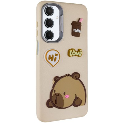Чохол TPU Leather Toys для Samsung Galaxy A25 5G Capybara / Sand