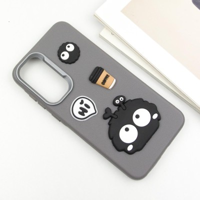 Чохол TPU Leather Toys для Samsung Galaxy A36 5G / A56 5G Monster / Grey