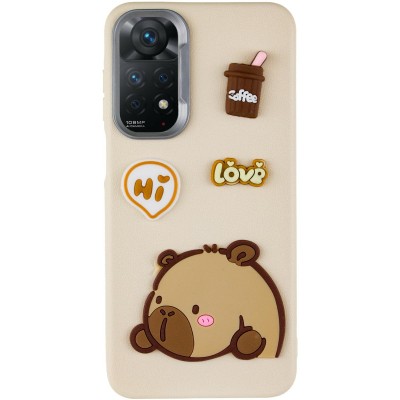 Чохол TPU Leather Toys для Xiaomi Redmi Note 11 Pro 4G/5G / 12 Pro 4G Capybara / Sand