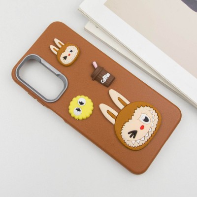 Чохол TPU Leather Toys для Xiaomi Redmi Note 11 Pro 4G/5G / 12 Pro 4G Labubu / Brown
