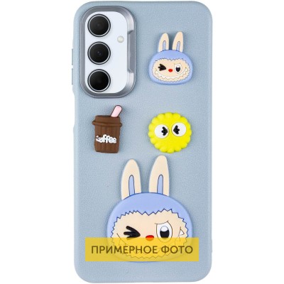 Чохол TPU Leather Toys для Xiaomi Redmi Note 12 4G Labubu / Blue