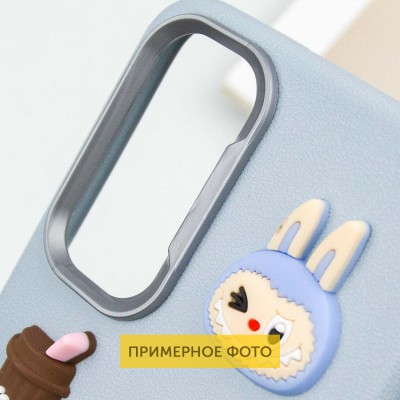 Чохол TPU Leather Toys для Xiaomi Redmi Note 12 4G Labubu / Blue