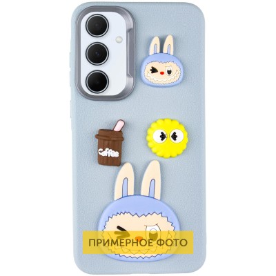 Чохол TPU Leather Toys для Xiaomi Redmi Note 13 Pro 4G / Poco M6 Pro 4G Labubu / Blue