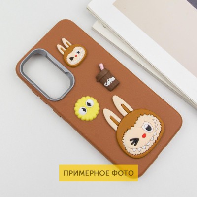 Чохол TPU Leather Toys для Xiaomi Redmi Note 13 Pro 4G / Poco M6 Pro 4G Labubu / Brown