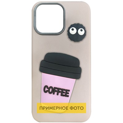 Чохол TPU Leather Toys для Xiaomi Redmi Note 14 Pro 4G Coffee / Pink
