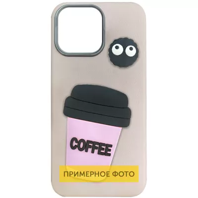 Чохол TPU Leather Toys для Xiaomi Redmi Note 14 Pro 4G Coffee / Pink