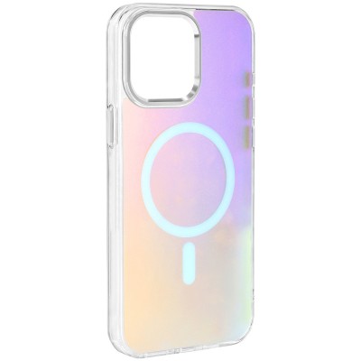 Чохол TPU Lunar Glow (MagFit) для Apple iPhone 15 Pro (6.1") Silver White