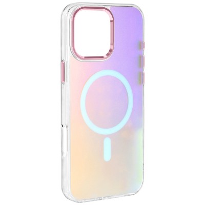 Чохол TPU Lunar Glow (MagFit) для Apple iPhone 16 Pro (6.3") Baby Pink