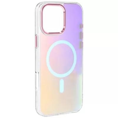 Чохол TPU Lunar Glow (MagFit) для Apple iPhone 16 Pro (6.3") Baby Pink