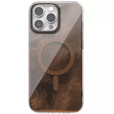 Чохол TPU Shiny Mountain (MagFit) для Apple iPhone 13 Pro (6.1") Chocolate