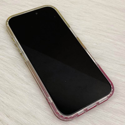 Чохол TPU Shiny Mountain (MagFit) для Apple iPhone 16 (6.1") Yellow / Pink