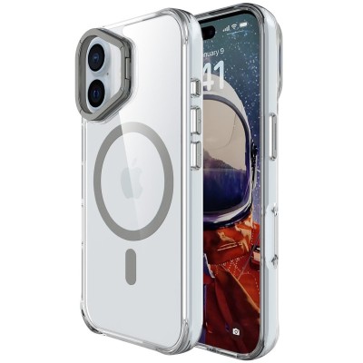 Чохол TPU Space Case Apex with MagSafe для Apple iPhone 16 (6.1") Grey Чохол TPU Space Case Apex with MagSafe для Apple iPhone 16 (6.1") Grey