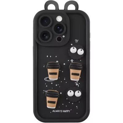 Чохол TPU Toys Case with Ears для Apple iPhone 12 Pro Max (6.7") Black