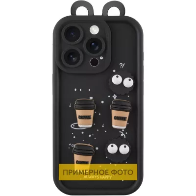Чохол TPU Toys Case with Ears для Apple iPhone 14 (6.1") Black
