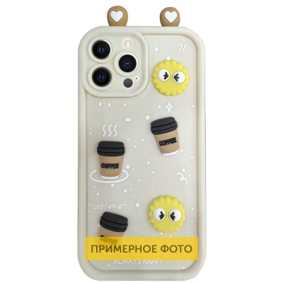 Чохол TPU Toys Case with Ears для Apple iPhone 14 (6.1") Sand Чохол TPU Toys Case with Ears для Apple iPhone 14 (6.1") Sand
