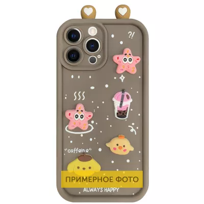 Чохол TPU Toys Case with Ears для Xiaomi Redmi 13C Brown