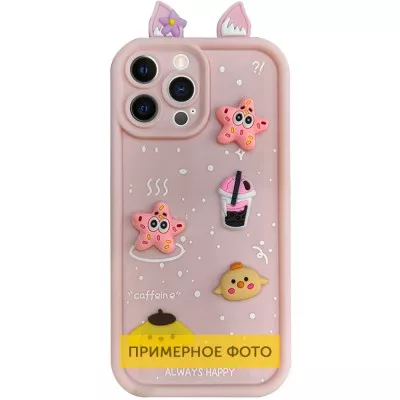 Чохол TPU Toys Case with Ears для Xiaomi Redmi Note 14 4G (Europe version) Light Pink