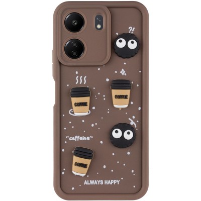 Чохол TPU Toys Case для Xiaomi Redmi 13C / Poco C65 Brown / Always Happy