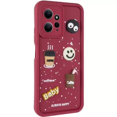 Чохол TPU Toys Case для Xiaomi Redmi Note 12 4G Red / Always Happy