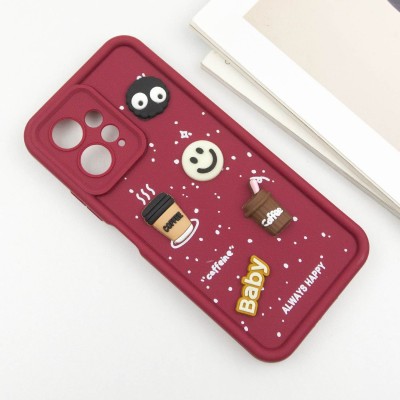 Чохол TPU Toys Case для Xiaomi Redmi Note 12 4G Red / Always Happy