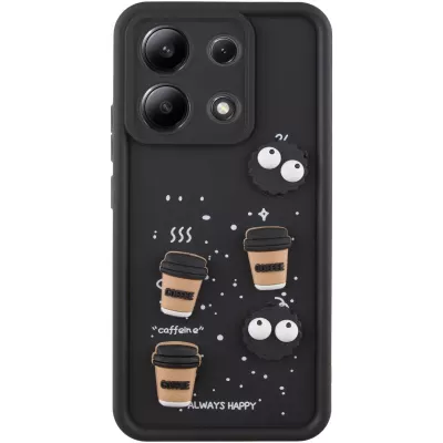 Чохол TPU Toys Case для Xiaomi Redmi Note 13 4G Black / Always Happy