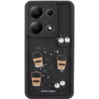 Чохол TPU Toys Case для Xiaomi Redmi Note 13 Pro 4G / Poco M6 Pro 4G Black / Always Happy