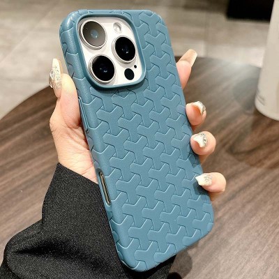 Чохол TPU Weaving для Apple iPhone 16 Pro (6.3") Blue Чохол TPU Weaving для Apple iPhone 16 Pro (6.3") Blue