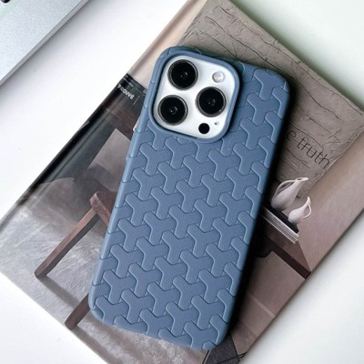 Чохол TPU Weaving для Apple iPhone 16 Pro (6.3") Blue Чохол TPU Weaving для Apple iPhone 16 Pro (6.3") Blue