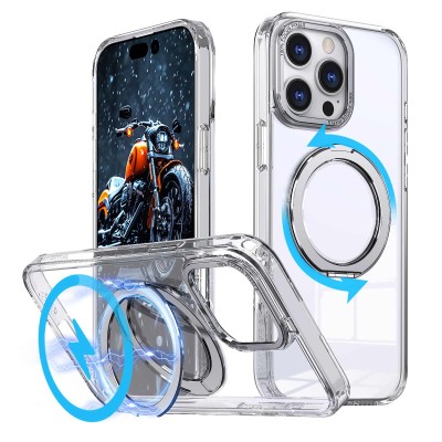 Чохол TPU+PC Empire with MagSafe and Ring для Apple iPhone 15 Pro Max (6.7") Clear